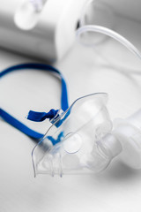 Medical ultrasonic inhaler or nebulizer, oxygen mask