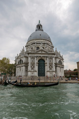 Fototapeta na wymiar Cathedral of Santa Maria della Salute - the cathedral church in Venice on the Grand Canal