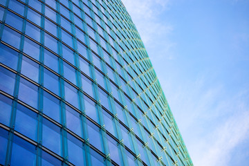 Obraz premium Glass facade of a building close-up