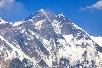 Obraz premium Widok na góry Lhotse, Nepal Himalaje