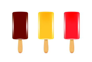 Ice cream set. vector illustration