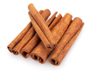 Cinnamon isolated on white background