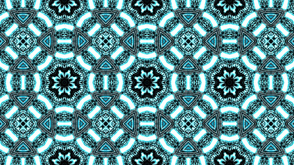 Geometric kaleidoscope multicolored seamless pattern. Abstract background. Beautiful multicolor kaleidoscope texture. Unique kaleidoscope design. Illustration for design.
