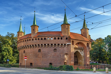Fototapeta premium Krakow Barbican, Poland