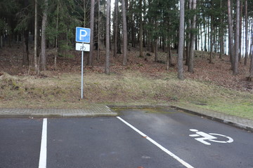 parking place for disabled people