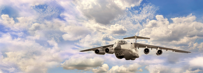 Big cargo jet airplane