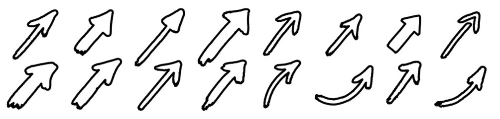 outline arrow. outline arrow vector. outline arrow brush.outline grunge arrow paint	