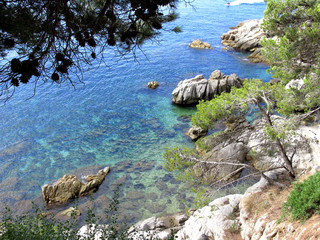 Beautiful coastline in Costa Brava