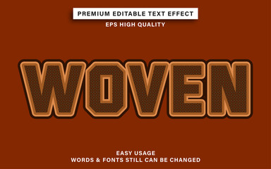woven text effect