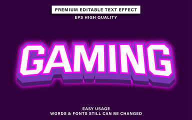 gaming text effect