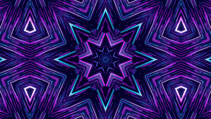 Geometric kaleidoscope multicolored seamless pattern. Abstract background. Beautiful multicolor kaleidoscope texture. Unique kaleidoscope design. Illustration for design.