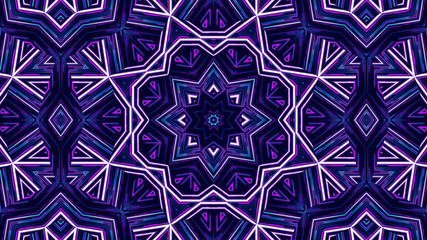Geometric kaleidoscope multicolored seamless pattern. Abstract background. Beautiful multicolor kaleidoscope texture. Unique kaleidoscope design. Illustration for design.