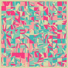 Abstract Random Color Poligones Generative Art background illustration