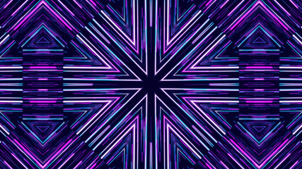 Geometric kaleidoscope multicolored seamless pattern. Abstract background. Beautiful multicolor kaleidoscope texture. Unique kaleidoscope design. Illustration for design.