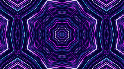 Trendy Beautiful Artistic Kaleidoscope Exotic Abstract Pattern. Bright And Colorful Original Stylish Floral Background Print, Illustration Of Kaleidoscope