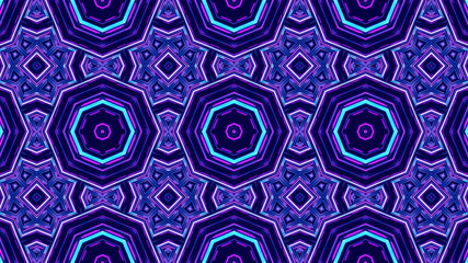 Trendy Beautiful Artistic Kaleidoscope Exotic Abstract Pattern. Bright And Colorful Original Stylish Floral Background Print, Illustration Of Kaleidoscope