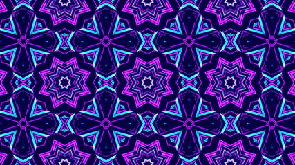 Trendy Beautiful Artistic Kaleidoscope Exotic Abstract Pattern. Bright And Colorful Original Stylish Floral Background Print, Illustration Of Kaleidoscope