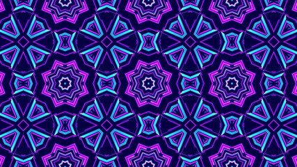 Trendy Beautiful Artistic Kaleidoscope Exotic Abstract Pattern. Bright And Colorful Original Stylish Floral Background Print, Illustration Of Kaleidoscope