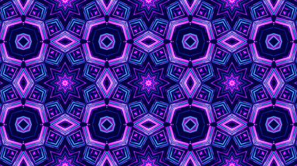 kaleidoscope sequence patterns. 4k Abstract multicolored motion graphics background. Or for yoga, clubs, shows, mandala, fractal animation. Beautiful bright ornament. Seamless loop.