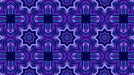 kaleidoscope sequence patterns. 4k Abstract multicolored motion graphics background. Or for yoga, clubs, shows, mandala, fractal animation. Beautiful bright ornament. Seamless loop.