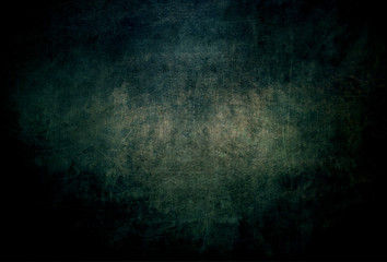 Modern abstract background dark mysterious with turquoise middle in dirty grunge style with scratches - 329178532
