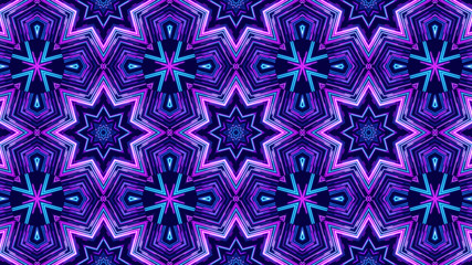 kaleidoscope sequence patterns. 4k Abstract multicolored motion graphics background. Or for yoga, clubs, shows, mandala, fractal animation. Beautiful bright ornament. Seamless loop.