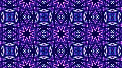 kaleidoscope sequence patterns. 4k Abstract multicolored motion graphics background. Or for yoga, clubs, shows, mandala, fractal animation. Beautiful bright ornament. Seamless loop.