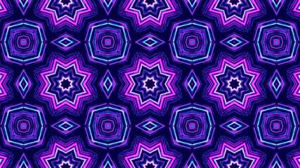kaleidoscope sequence patterns. 4k Abstract multicolored motion graphics background. Or for yoga, clubs, shows, mandala, fractal animation. Beautiful bright ornament. Seamless loop.