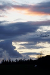 Fototapeta premium Sonnenuntergang im Spessart