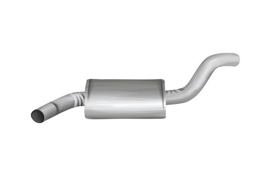 recommend clip art: Car's muffler. Auto- clip art on white background
