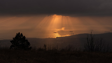 Sunset in the Gelendzhik