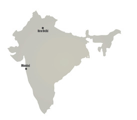 India map. vector illustration