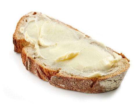 slice of bread with butter