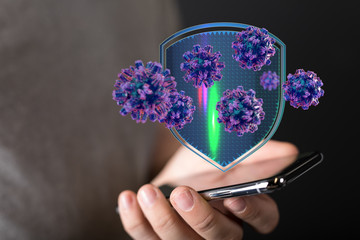 contagious coronavirus pandemic, dangerous virus outbreak 3d.