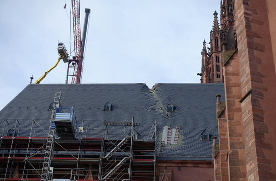 Kranunfall am Frankfurter Dom