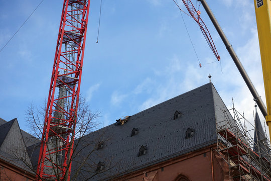 Kranunfall am Frankfurter Dom