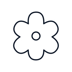 Isolated flower line style icon vector design