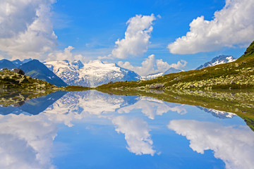 Der Großvenediger im Nationalpark Hohe Tauern in den Ostalpen