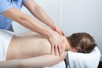 Massage kinésithérapie - obrazy, fototapety, plakaty