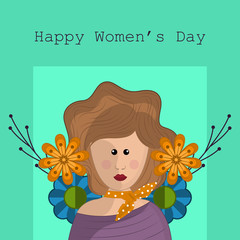 Happy womens day card