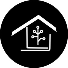 Real estate, smart home technology, medical home, love home  vector icon. Smart house automation control system symbol. Modern infographic icon for web, mobile apps and ui design.