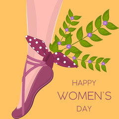 Happy womens day card