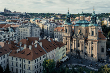 Fototapeta na wymiar Central Square, Prague, Czech Republic