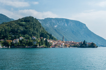 Fototapeta na wymiar Pretty Varenna on the shores of Lake Como, Italy