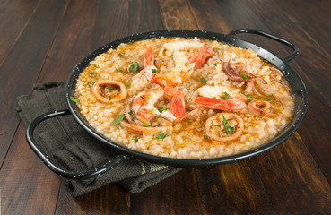 Arroz caldoso con marisco