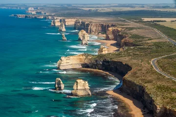 Foto op Plexiglas Aerial view of the Twelve Apostles, Great Ocean Road, Victoria, Australia © Ruby Rascal