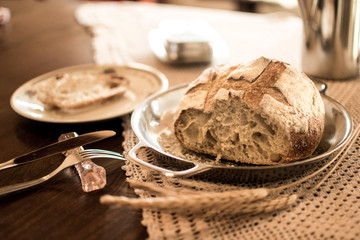 Sourdough Rustic Bread - Breakfast Table