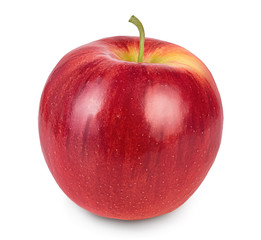 Red apple isolated on white background with clipping path and full depth of field