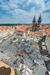 Old Town Square in Prague, Czech Republic.