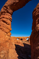 Looking Through Turret Arch at the North and South Windows © Larry